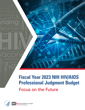 Fiscal Year 2023 NIH HIV/AIDS Professional Judgement Budget cover