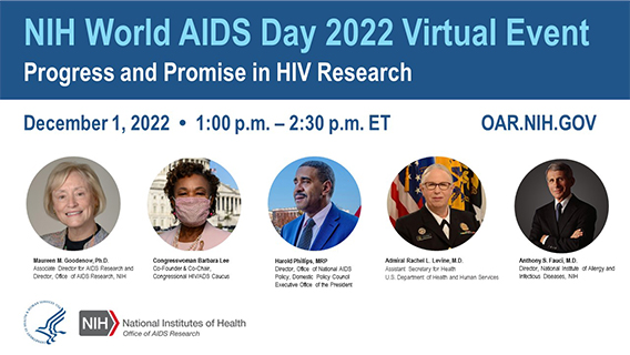  Speakers at World AIDS Day 2022 Virtual Event