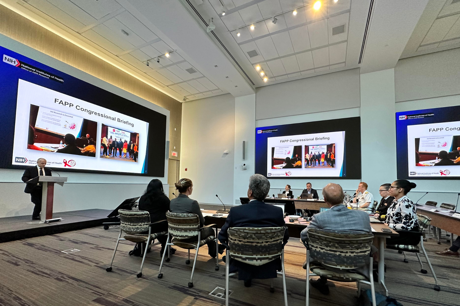 Figure 1 OAR Acting Director Dr. Bill Kapogiannis presents to the OAR Advisory Council in June 2023.
